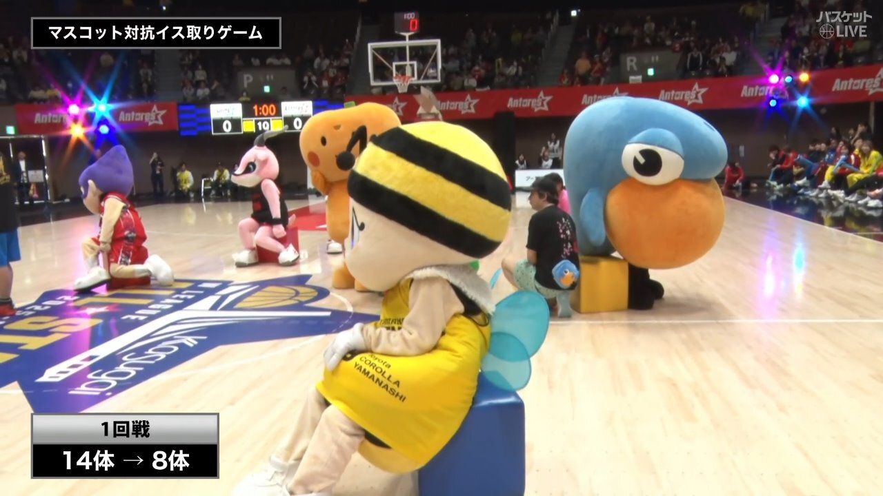 2026年5月3日 マスコット対抗イス取りゲーム - バスケットLIVE